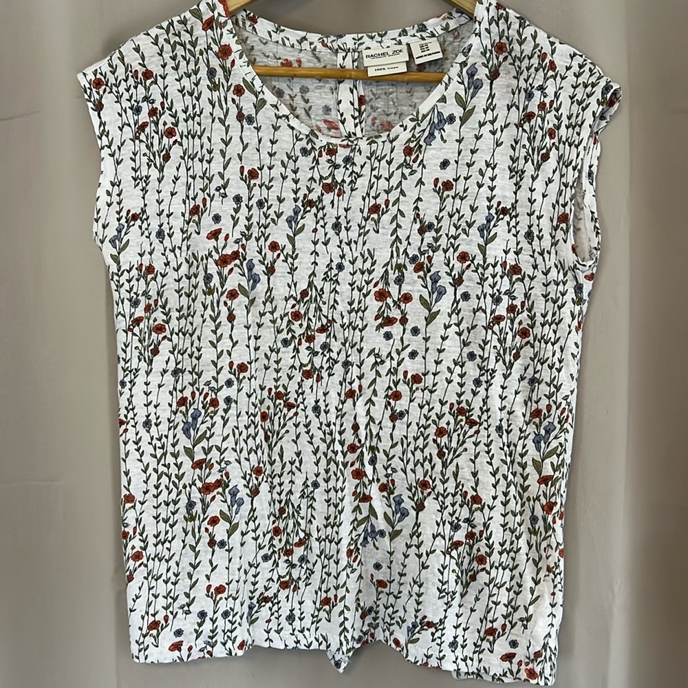 Rachel Zoe linen top